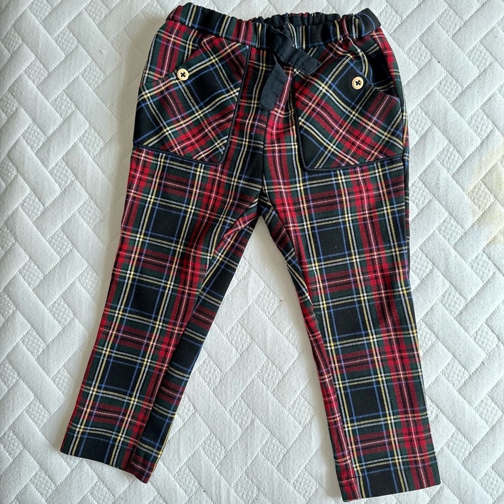 Zara Multicolor Plaid Pants